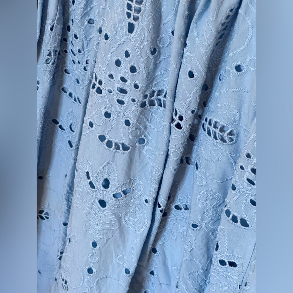 Zara collection skirt with cutwork embroidery. Size S. Worn only once! - Picture 3 of 4